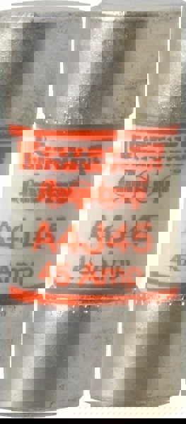 Cylindrical Fast-Acting Fuse: J, 45 A, 27 mm Dia